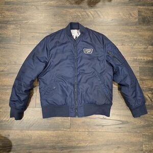 Vans Men's Navy Bomber Jacket Reversible